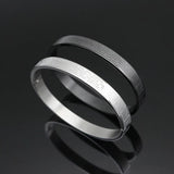 8MM Men Religion Jewelry Stainless Steel Cuff Bangle Bracelet Christmas Gift