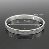 8MM Men Religion Jewelry Stainless Steel Cuff Bangle Bracelet Christmas Gift
