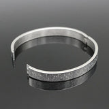 8MM Men Religion Jewelry Stainless Steel Cuff Bangle Bracelet Christmas Gift