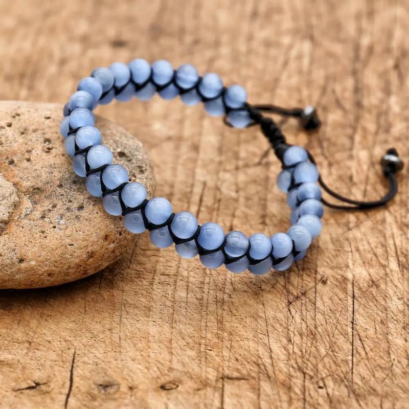 Opal Beads Bracelet 6/8mm Multilayer Braided Charm Bracelet