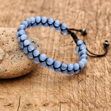 Opal Beads Bracelet 6/8mm Multilayer Braided Charm Bracelet