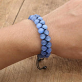 Opal Beads Bracelet 6/8mm Multilayer Braided Charm Bracelet