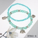 Stone Cracked Crystal 2 Circle Bracelet Woman Gift