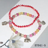 Stone Cracked Crystal 2 Circle Bracelet Woman Gift