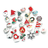 10pcs/lot Mixed 18mm Rhinestone Metal Snap Buttons for Bracelet Jewelry