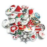10pcs/lot Mixed 18mm Rhinestone Metal Snap Buttons for Bracelet Jewelry