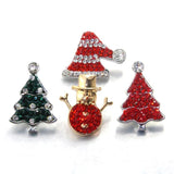 10pcs/lot Mixed 18mm Rhinestone Metal Snap Buttons for Bracelet Jewelry