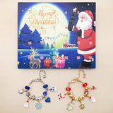 DIY 24day Christmas Elk Blind Box Holiday Surprise Princess Bracelet