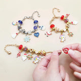 DIY 24day Christmas Elk Blind Box Holiday Surprise Princess Bracelet