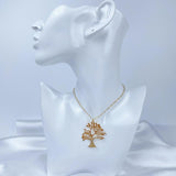 Custom Tree Of Life Name Necklace Personalized Stainless Steel Pendant