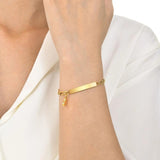 Personalized Heart Engrave ID Bracelet for Women