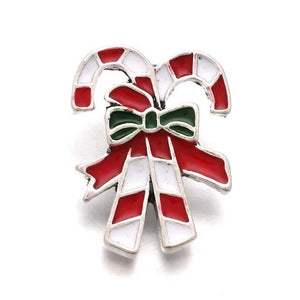 10pcs Christmas Candy Santa Snap Button for DIY Jewelry