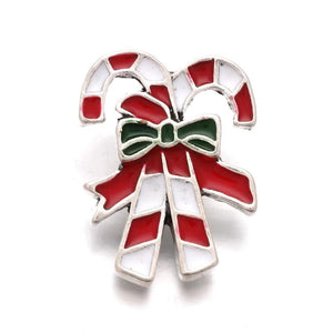 10pcs Christmas Candy Santa Snap Button for DIY Jewelry