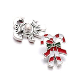 10pcs Christmas Candy Santa Snap Button for DIY Jewelry
