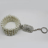 Simulated Pearl Multilayer Elastic Charm Bracelets Women Accessories