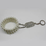 Simulated Pearl Multilayer Elastic Charm Bracelets Women Accessories