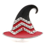 10pcs Christmas Hat Snap Buttons for 18mm Snap Bracelets DIY Jewelry