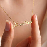 Custom Stainless Steel Name Necklace Personalized Letter Nameplate Pendant