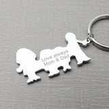 Custom Child's Drawing Keychain Personalized Handwriting Keyring