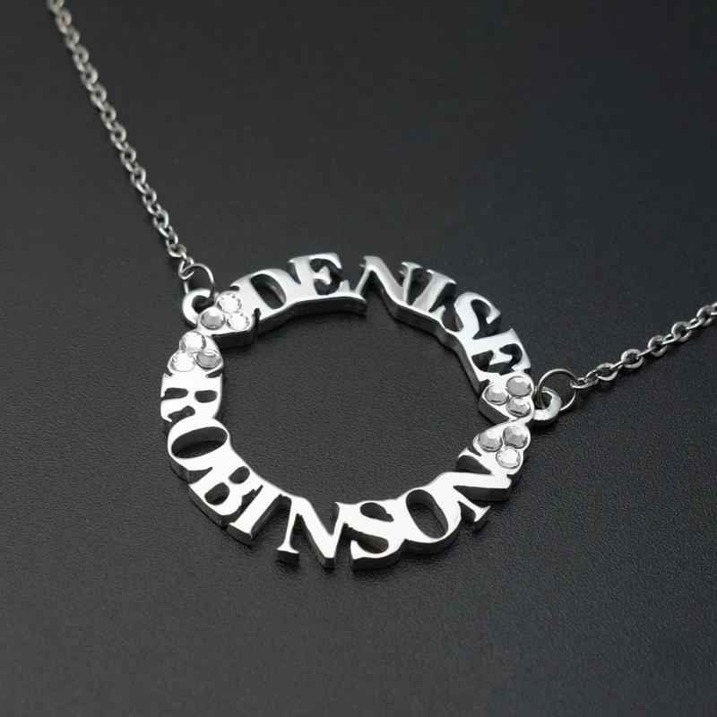 Two Names Necklace Custom Name Pendant Jewelry Gift for Her
