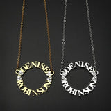 Two Names Necklace Custom Name Pendant Jewelry Gift for Her