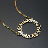 Two Names Necklace Custom Name Pendant Jewelry Gift for Her