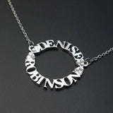 Two Names Necklace Custom Name Pendant Jewelry Gift for Her