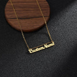 Custom Name Necklaces For Women Stainless Steel Double Letter Adjustable Choker