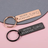 Sister Long Distance Relationship Keychain Personalized Gift