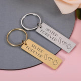 Sister Long Distance Relationship Keychain Personalized Gift