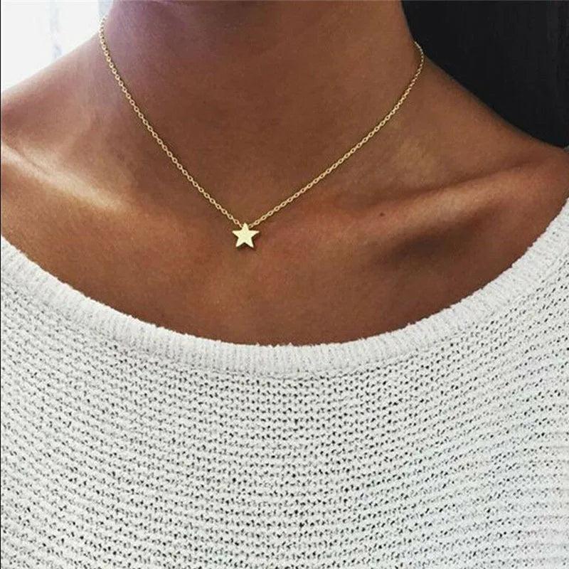 Letter Necklace A-Z Personalized Alphabet Collarbone Chain Christmas