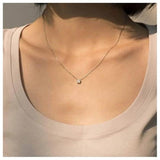 Letter Necklace A-Z Personalized Alphabet Collarbone Chain Christmas