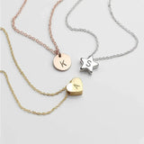 Letter Necklace A-Z Personalized Alphabet Collarbone Chain Christmas