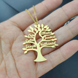 Personalized Family Name Necklace for Women