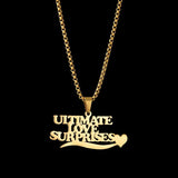 Personalized Heart Pendant Necklace Custom 1-3 Names Thick Chain