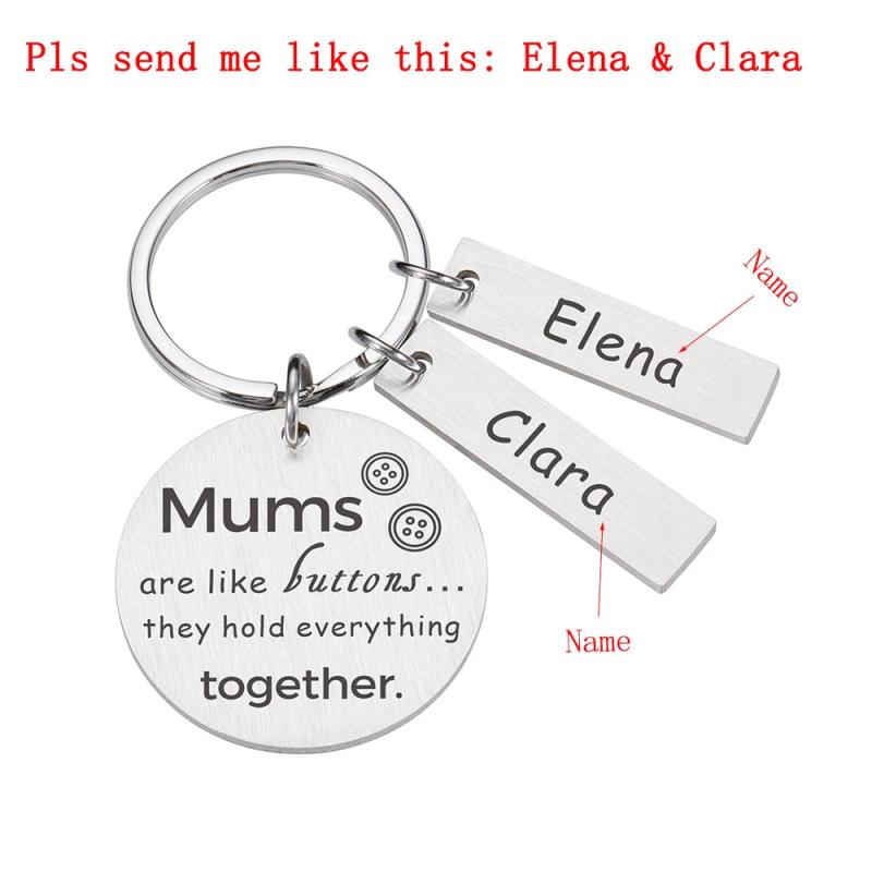 Customized Name Mother's Keychain Souvenir for Mom Birthday Christmas from Kids