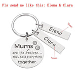 Customized Name Mother's Keychain Souvenir for Mom Birthday Christmas from Kids