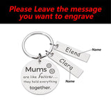 Customized Name Mother's Keychain Souvenir for Mom Birthday Christmas from Kids