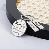 Customized Name Mother's Keychain Souvenir for Mom Birthday Christmas from Kids