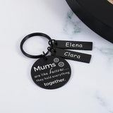 Customized Name Mother's Keychain Souvenir for Mom Birthday Christmas from Kids