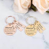 Customized Name Mother's Keychain Souvenir for Mom Birthday Christmas from Kids