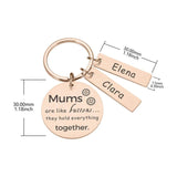 Customized Name Mother's Keychain Souvenir for Mom Birthday Christmas from Kids