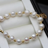 Freshwater Pearl Bracelet for Women, Adjustable Girl Birthday Gift
