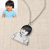 Silhouette Photo Necklace Customized with Portrait