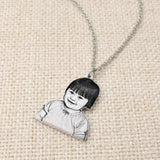 Silhouette Photo Necklace Customized with Portrait