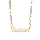 Acheerup Personalized Name Necklace Stainless Steel Letter Pendant Jewelry