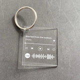 Personalised Acrylic Music Keychain with Your Favorite Song Code