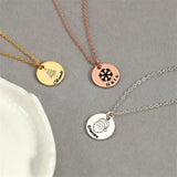 Christmas Present Necklace Custom Name Santa Tree Snowman Choker Pendant