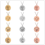 Personalized Stainless Steel Mom Dad Necklace