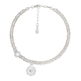925 Silver Heart Beads Bracelet for Women Girl, Birthday Gift